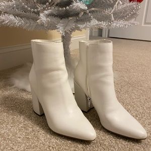 Sugar white boots size 6